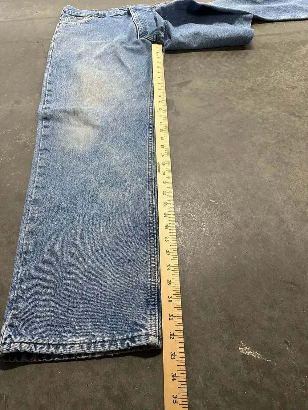 Carhartt B172 DST Flannel Lined Relaxed Fit Denim Jeans Size 40x34